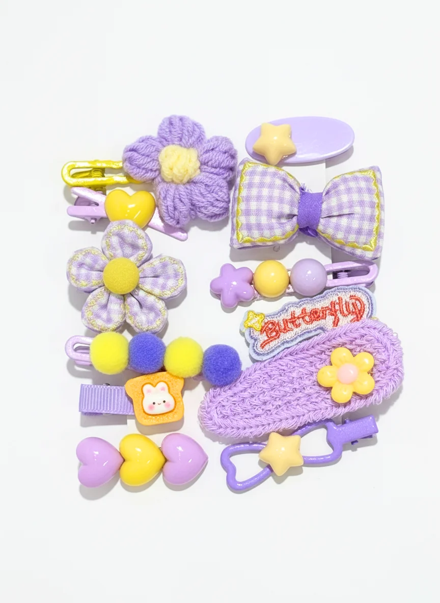 12'li Toptan Peluşlu Toka Seti