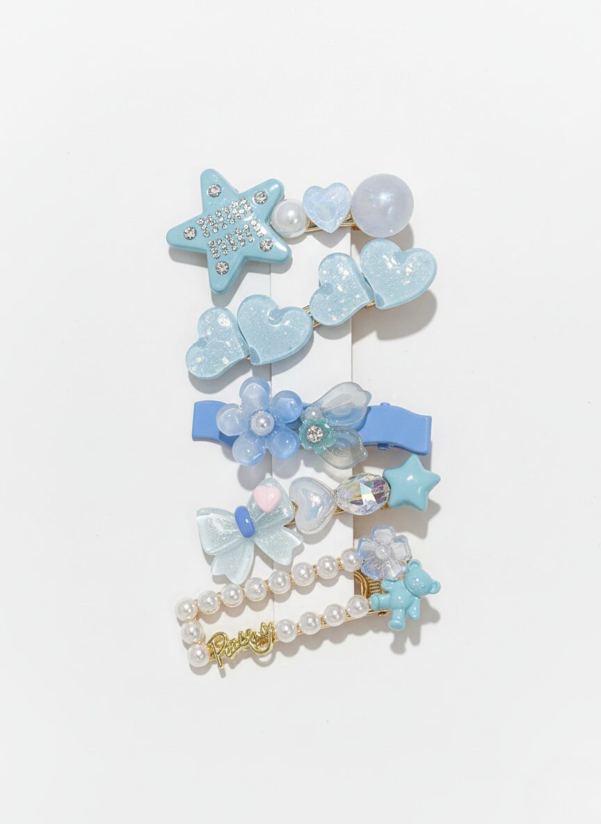 5'li Toptan Sedef Taşlı Toka Seti